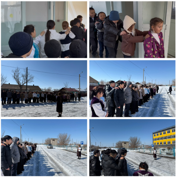 17.03. 2026 ж мектебімізде оқушылар мен мектеп қызметкерлерінің төтенше жағдайлар кезіндегі іс-әрекеттерін пысықтау мақсатында өрт қауіпсіздігі бойынша сейсможаттығу өткізілді.